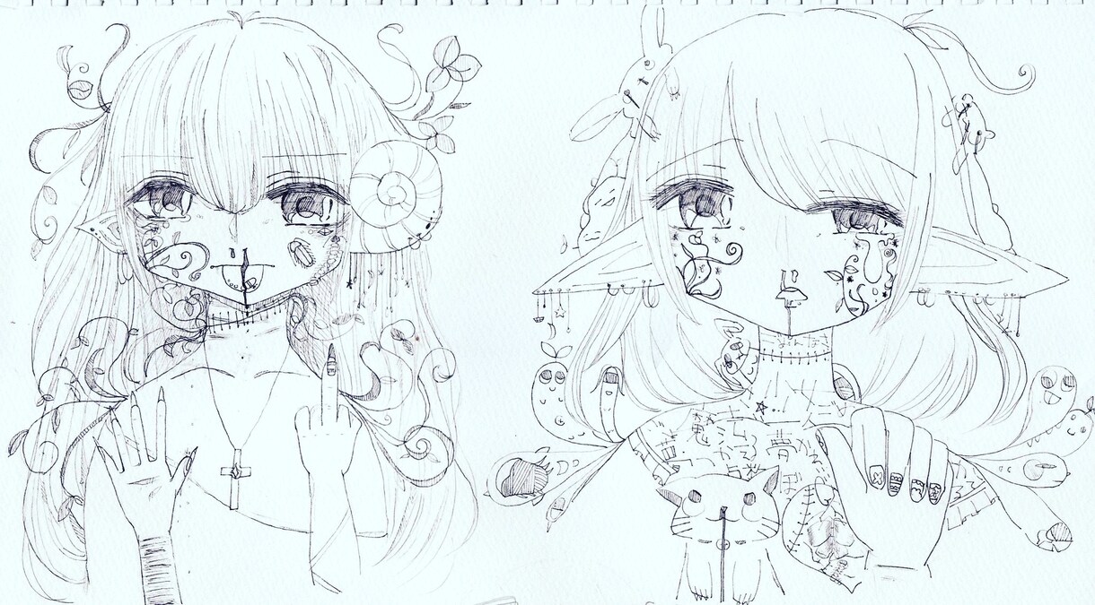 CDジャケットのイラスト描きます 貴方のこんな世界観どうですか？ イメージ1