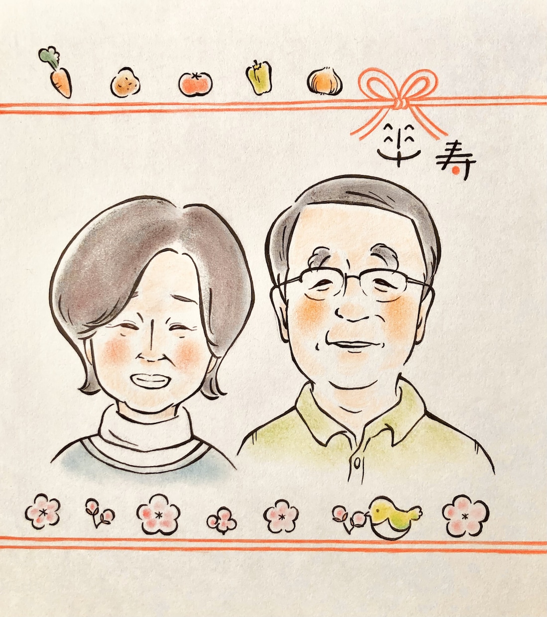 シンプルでほんわかあたたかい似顔絵描きます お祝いや贈り物、記念日、アイコン、ペット◎細かいご要望大歓迎 イメージ4