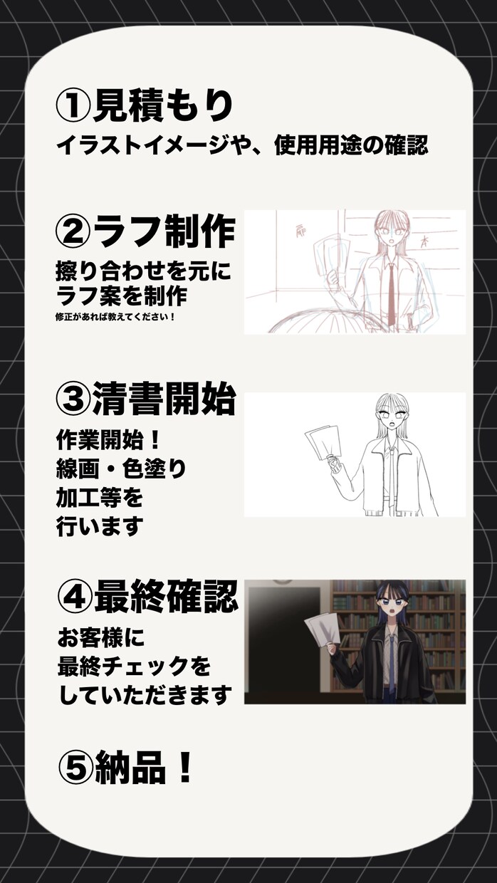 動画・配信・TRPG・歌みた等のイラストを描きます 歌みた、切り抜き、スチル、TRPG等、幅広い用途に使えます イメージ2