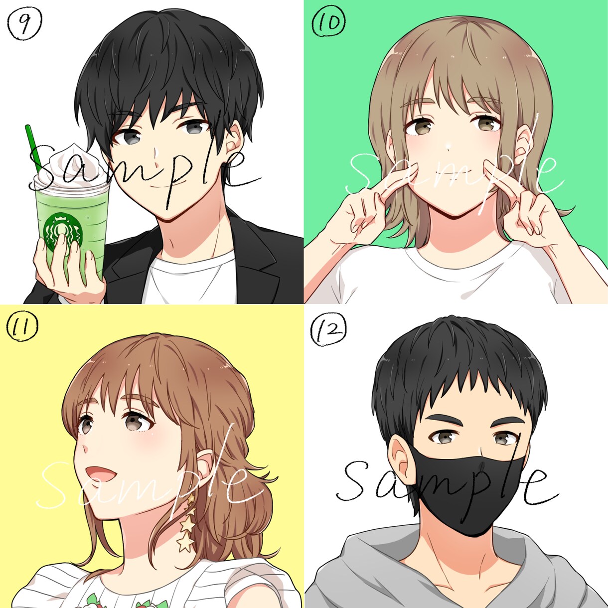 SNS用アイコン描きます 可愛い・格好いいイラストを提供致します。 イメージ3