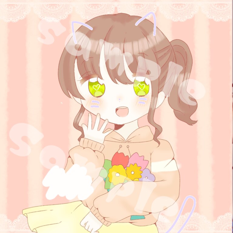 SNSに使用できるアイコン＆ヘッダー等お描きします 【自分に合ったイラストでSNSを楽しもう!!】 イメージ2