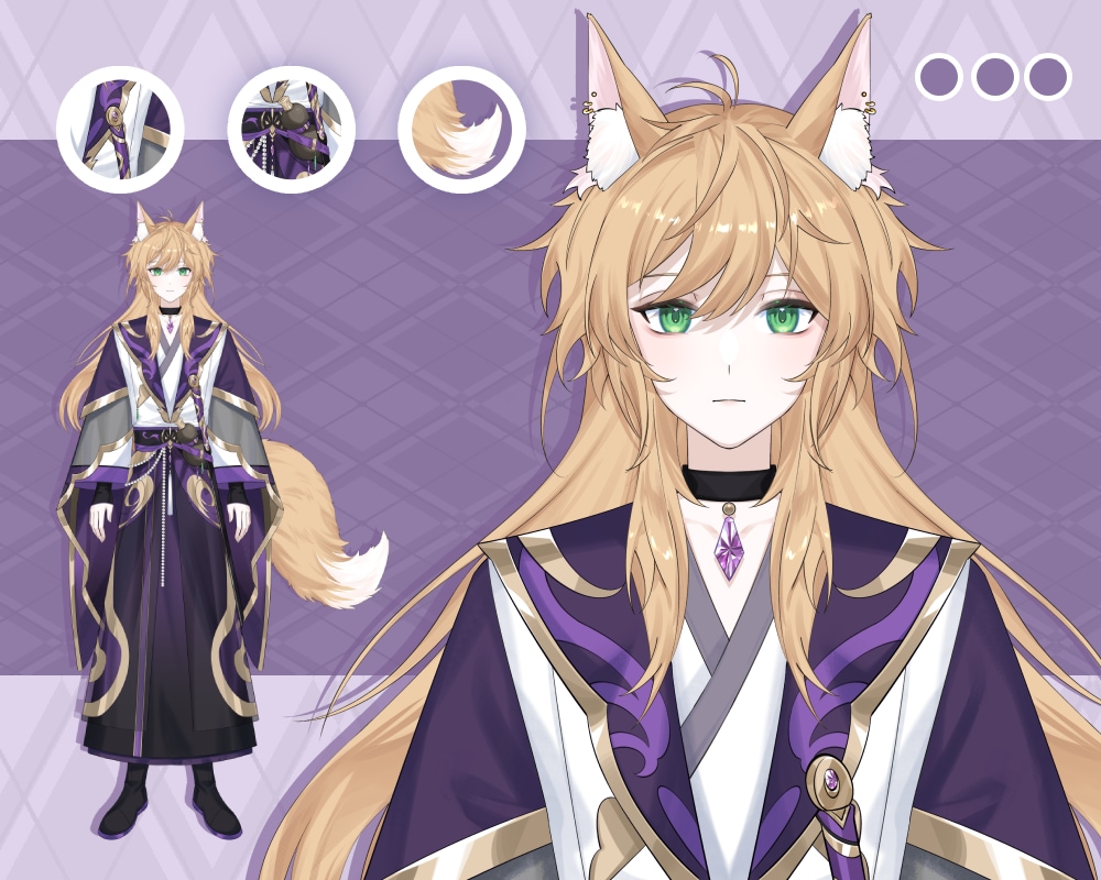 企業並み！女性·男性Vtuberモデル制作します 著作権譲渡！修正無制限！表情８つ！企業並カスタムlive2d イメージ9