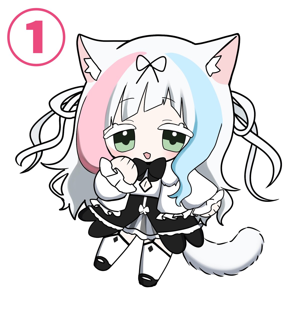 かわいいミニキャラを描きます 丸っこいもちもちデフォルメイラストを描きます！早期納品！ イメージ2