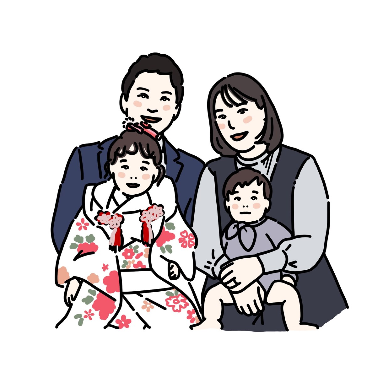 お写真から似顔絵作成いたします 思い出をおしゃれに！アイコンにも◎ イメージ7