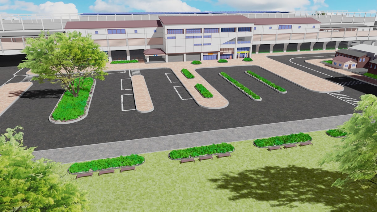 施設全景、観光地図など、鳥観図の制作を承ります 3DCGを使用し、精巧で緻密なイラストをご提供致します。 イメージ5