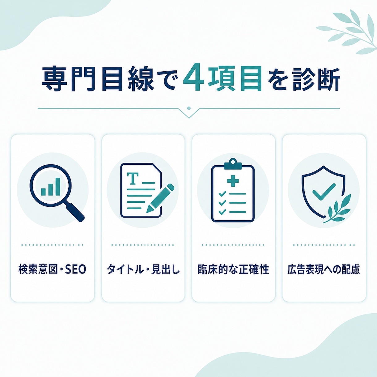 鍼灸院ブログをSEO診断・リライトします 鍼灸師×Webマーケターが専門目線で改善 イメージ2