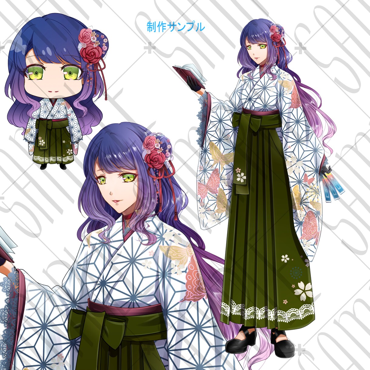 キャラクターデザインいたします キャラクターデザイン、全身図セットです。 イメージ4