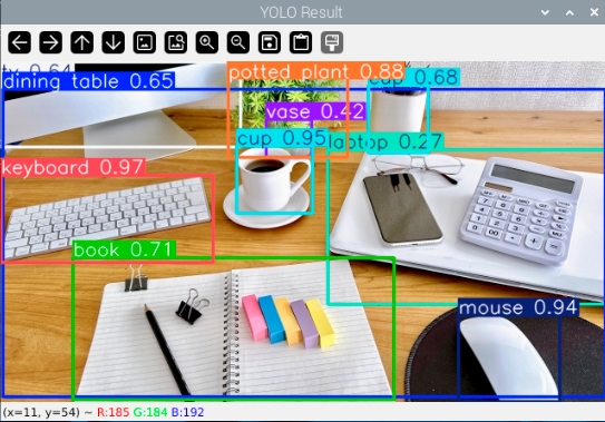 YOLOによるリアルタイム物体検出器ができます 最新のYOLOを使いラズパイで物体検出ができます。 イメージ5