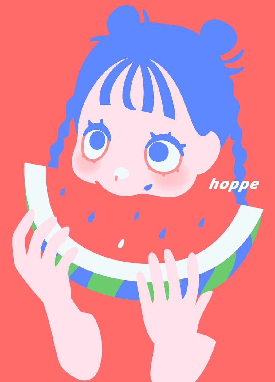レトロポップで印象的なイラスト制作いたします 主線なし×鮮やかな配色で、アイコン・グッズで個性をだします イメージ3