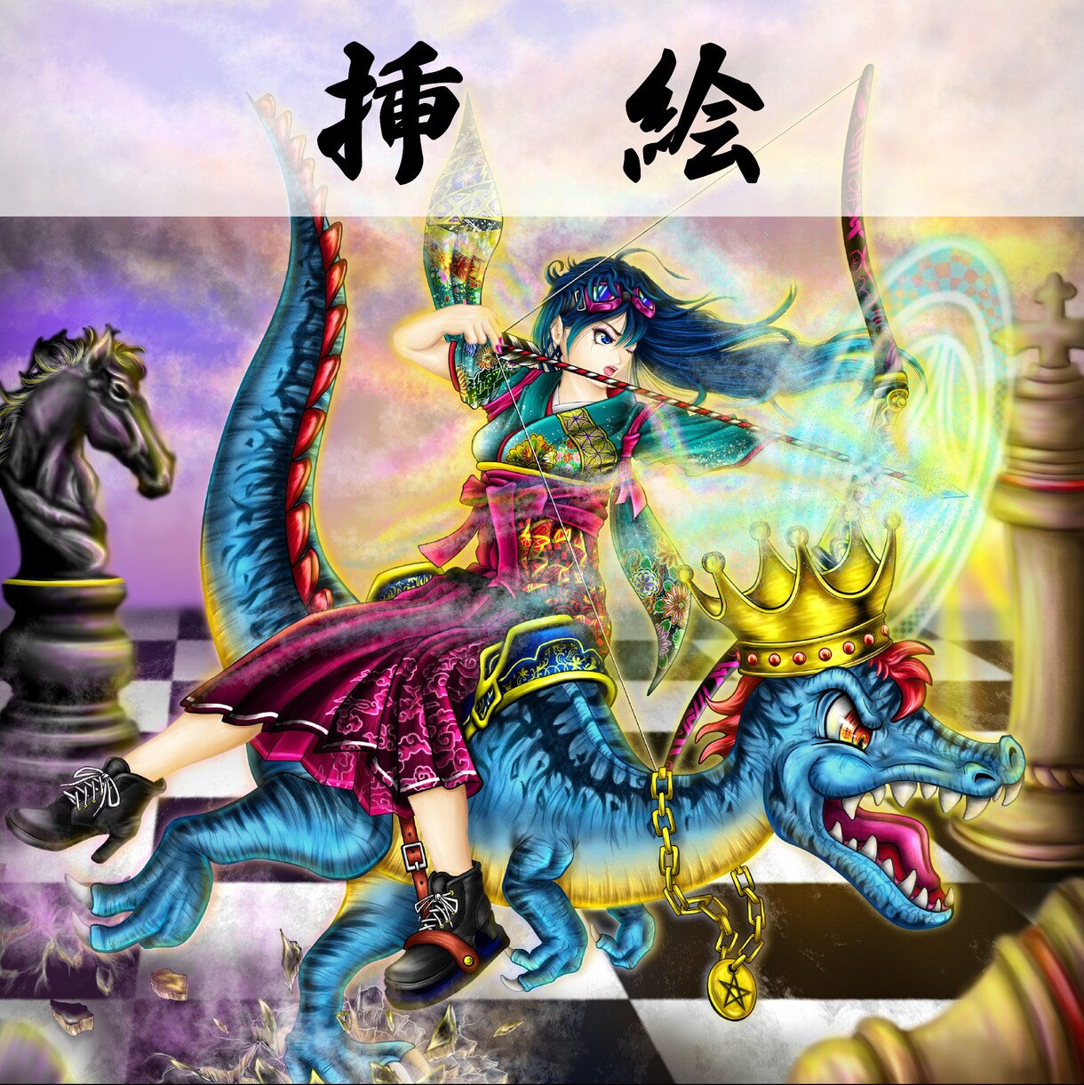 背景込みの《一枚絵》を描きます 挿絵／トップ画／ポスターなどにピッタリ イメージ4