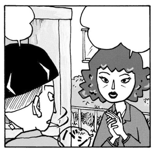 チープでクセのある漫画チックなイラストを描きます かわいらしくないけど、独特なタッチが特徴です。 イメージ1