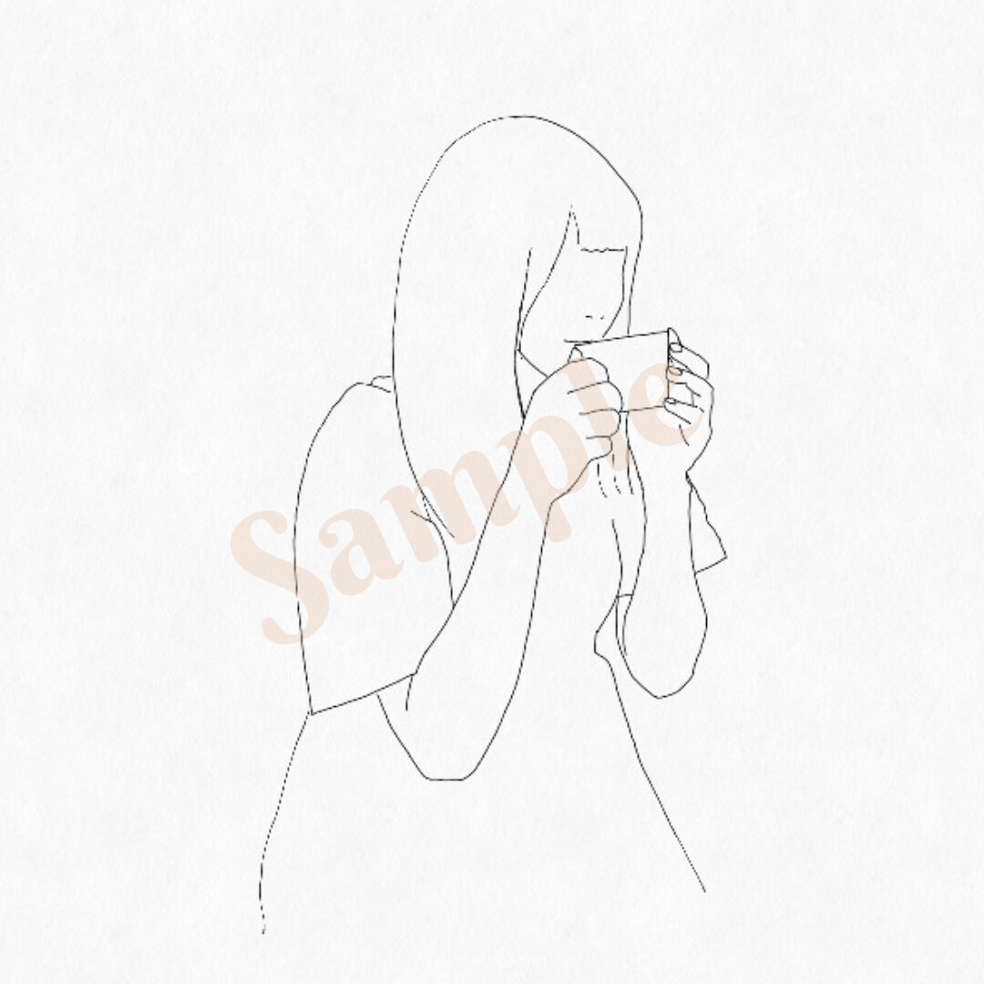 お気に入りの写真をイラストに起こします 思い出の写真を線画にてお描き致します。 イメージ3