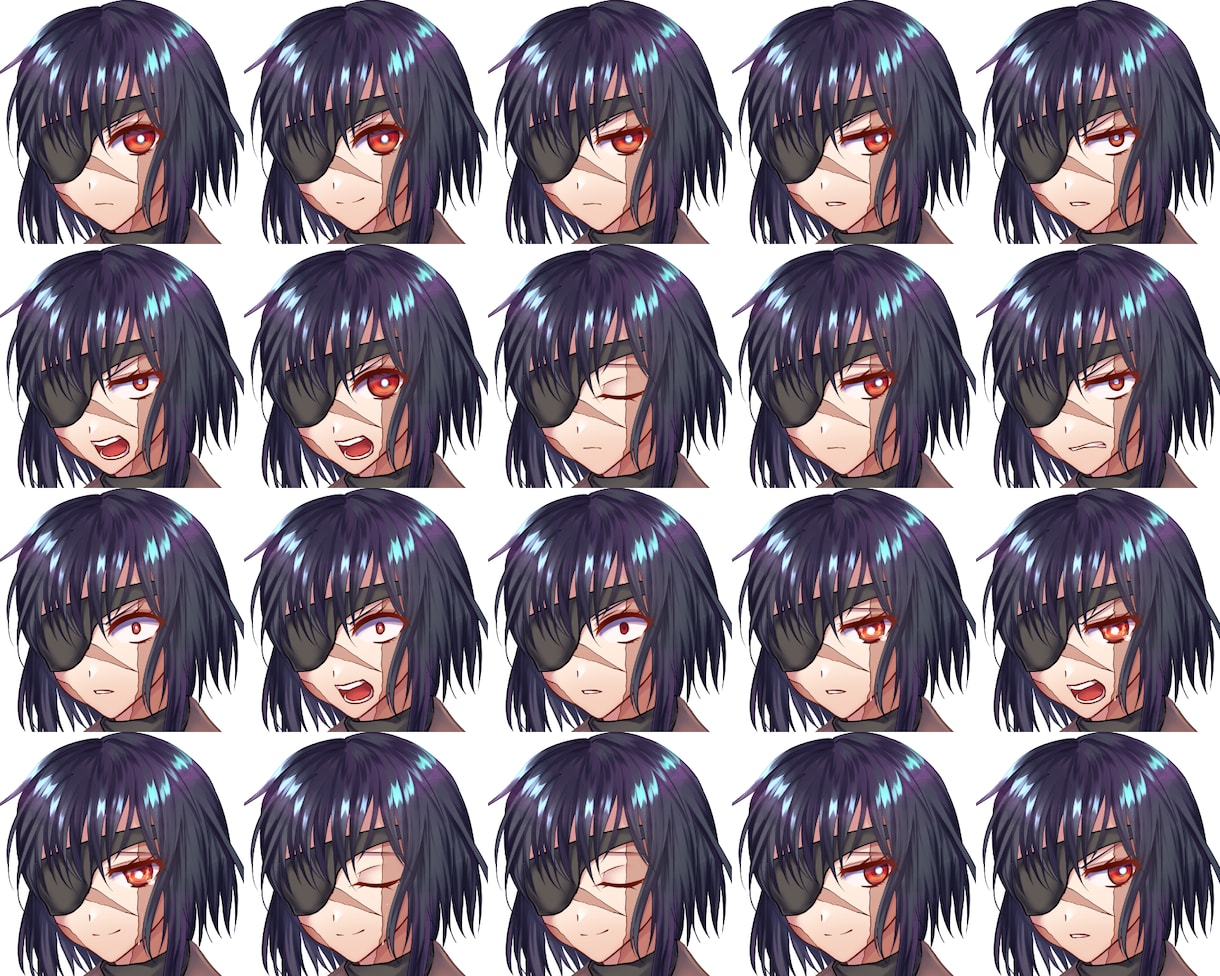キャラクター立ち絵＋差分お描きします 表情豊かなキャラクターをお届けします！ イメージ6