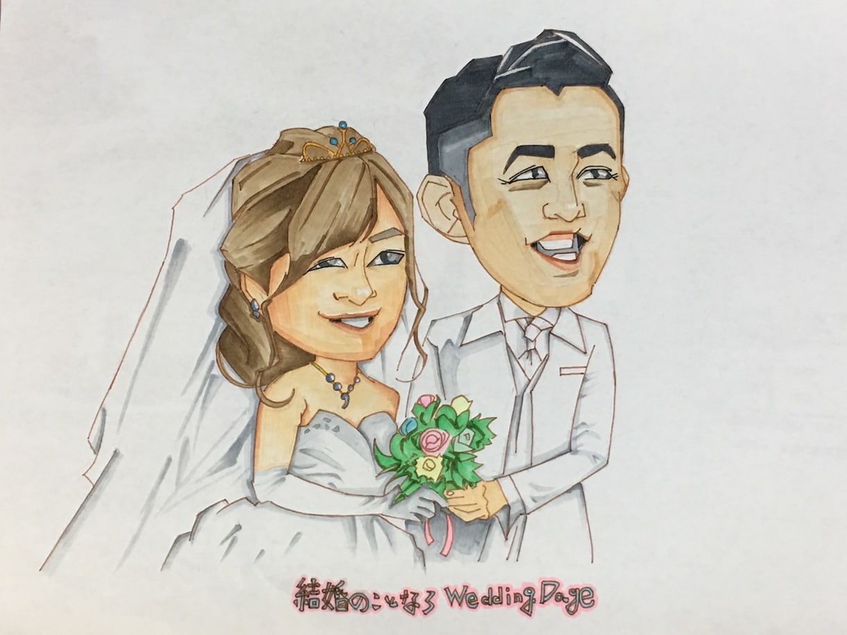 お写真を元に似顔絵を制作します 簡単な似顔絵ですが、プレゼント等にいかがでしょうか？ イメージ3