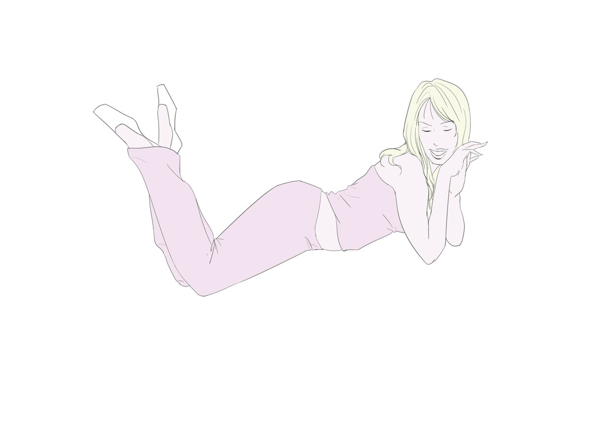 挿絵や表紙絵など作成致します シンプルだけど大人な雰囲気に！女性のイラスト作成！ イメージ2