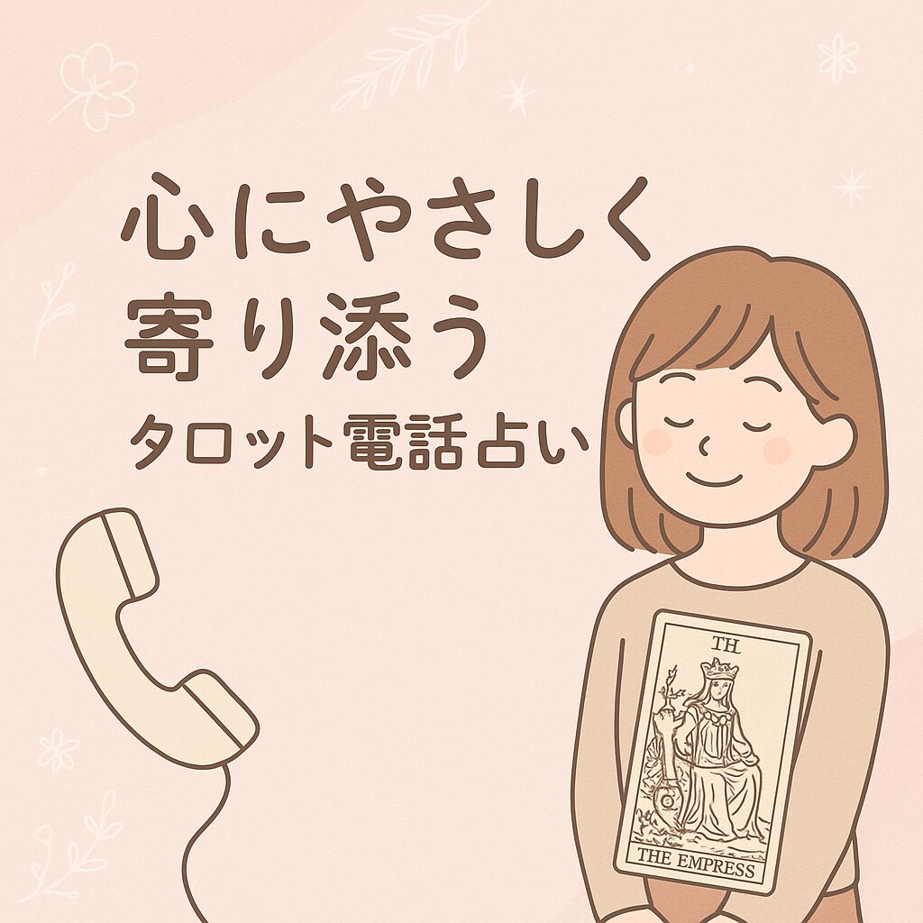 タロットで“心に寄り添う”占いをお届けします 頭では分かってるけど、心が追いつかないことありませんか？ イメージ1