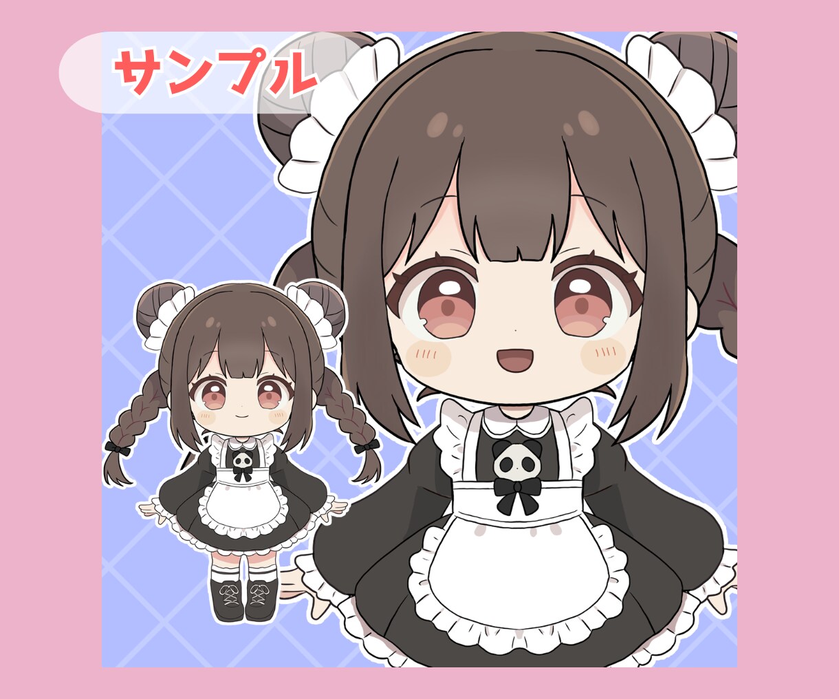 ちびキャラのパーツ分けPSD制作します Live2D対応◎シンプルなパーツ分けのちびキャラ制作します イメージ5