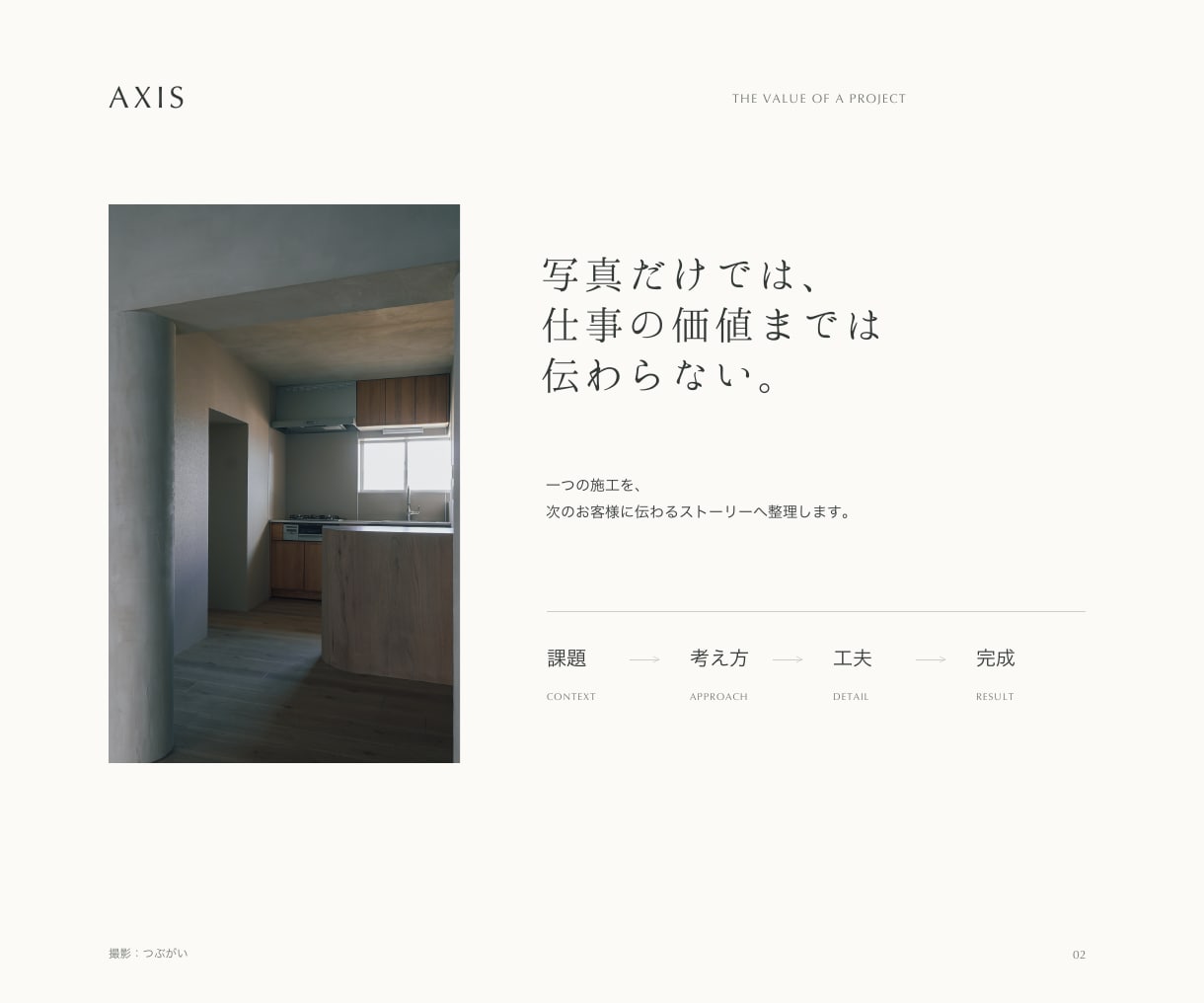 工務店の施工事例を営業資料に仕上げます 写真とメモから、商談に使える6P事例ブックへ イメージ2