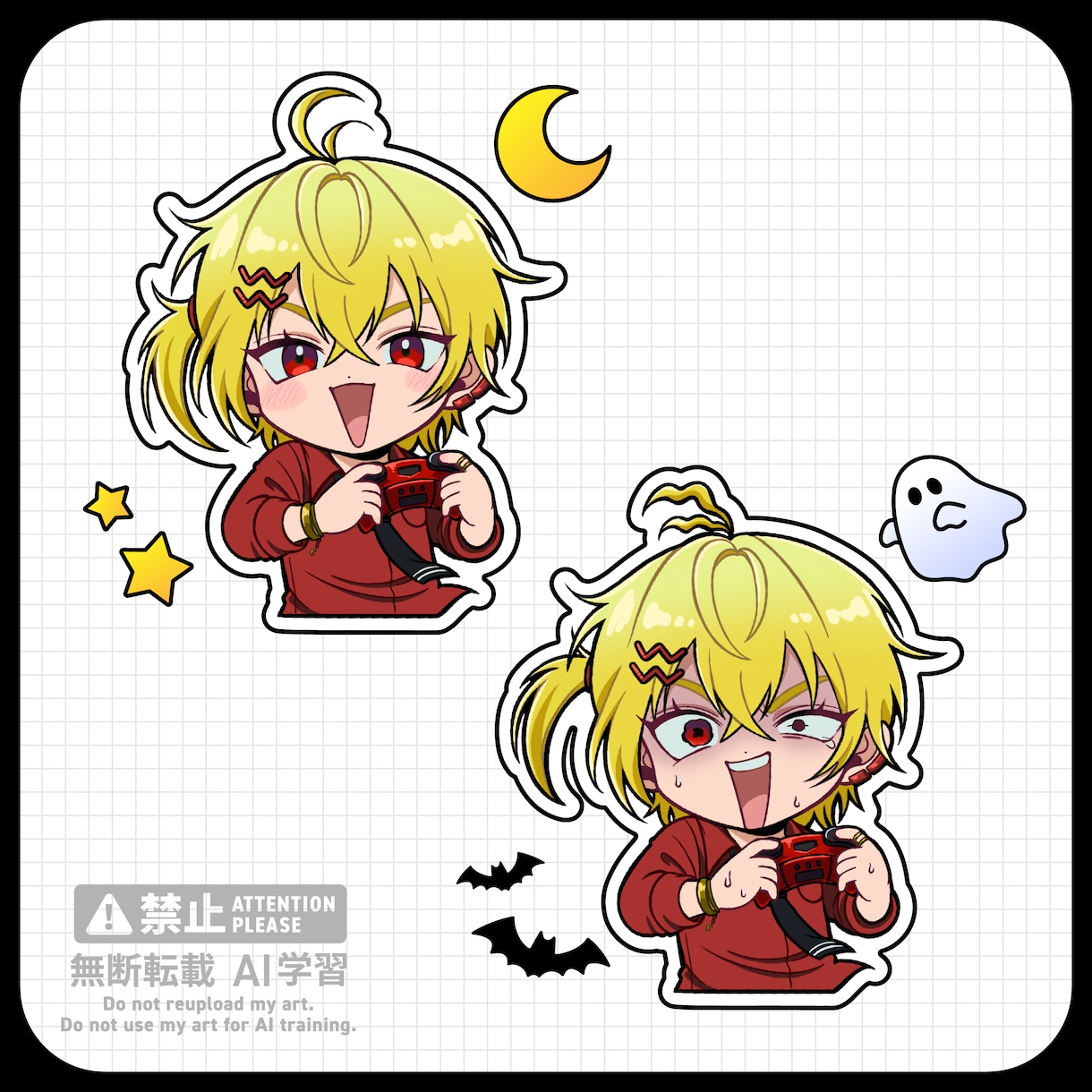 平成チックでかわいい♡ミニキャライラスト制作します サムネイルの使用、SNSアイコンや記念イラストにもおすすめ！ イメージ1