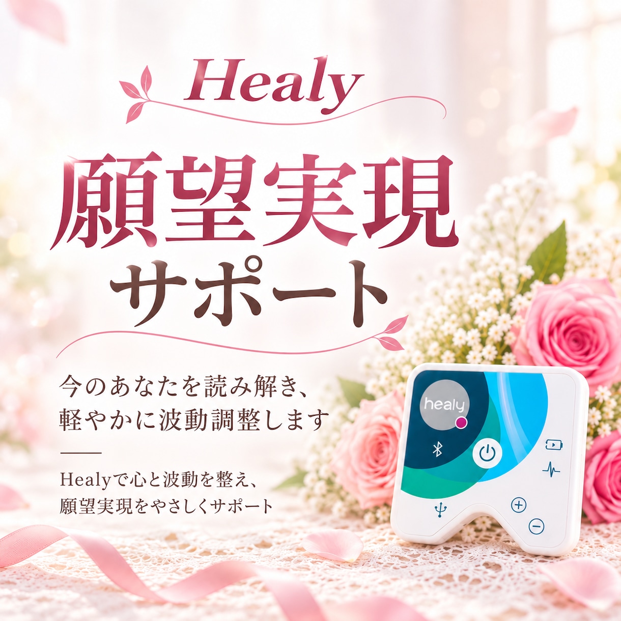 願望実現サポート★ヒーリーで軽やかに波動調整します 心と波動を整え、仕事★恋愛★人間関係★豊かさ★ご縁を引き寄せ イメージ1