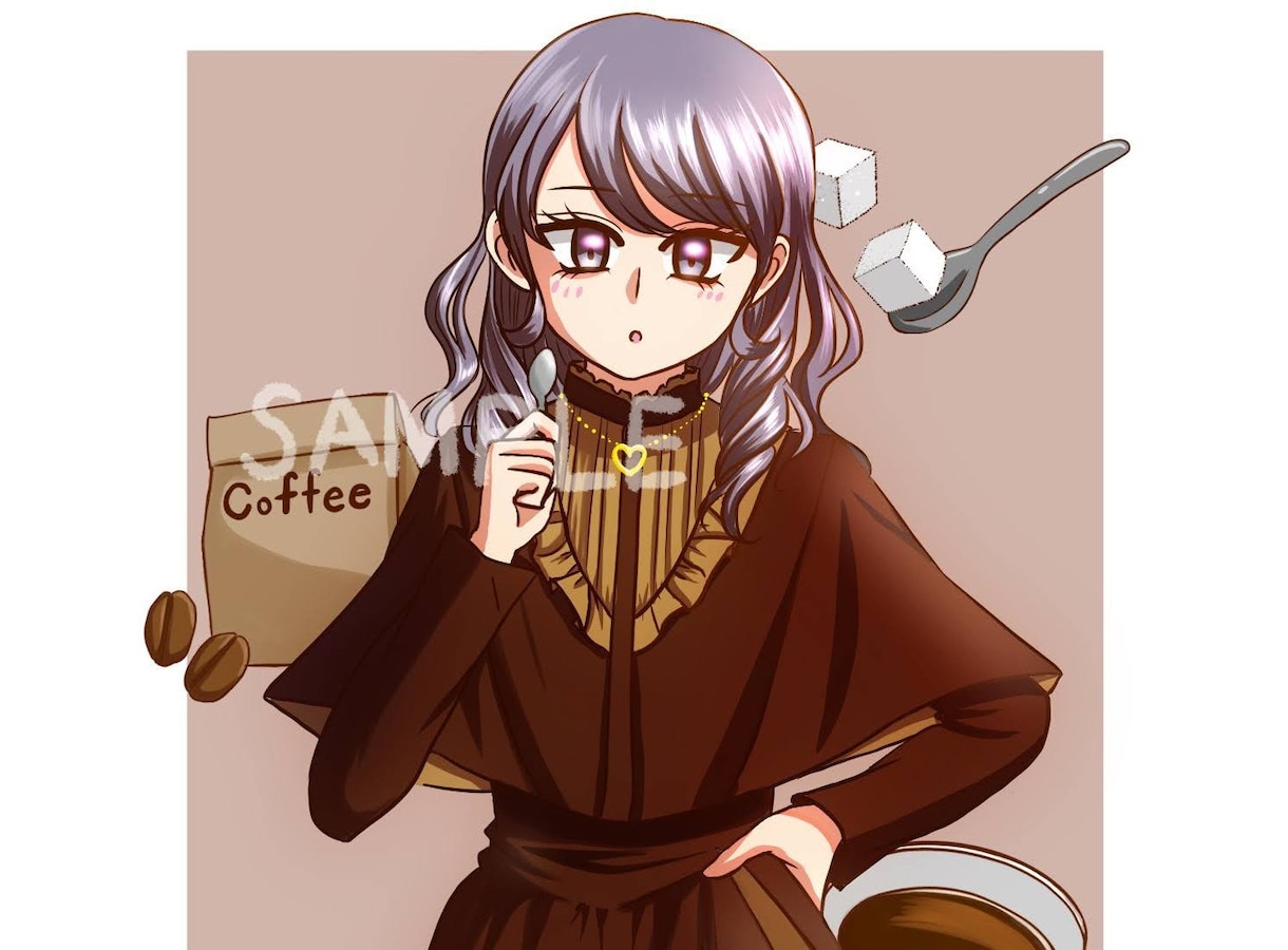 可愛い洋服の女の子イラスト描きます SNS用アイコンや挿絵にどうぞ！ イメージ8