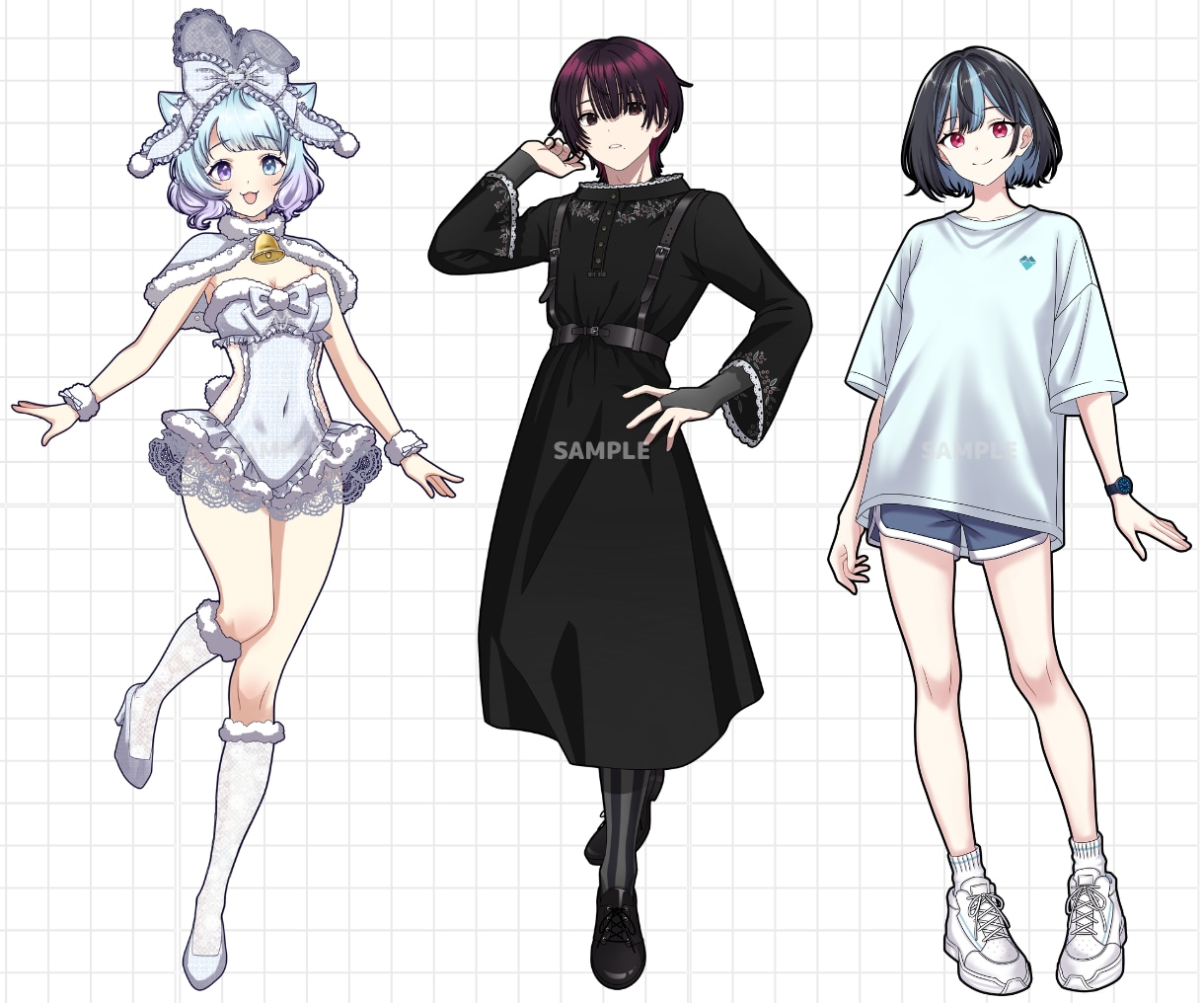 LIVE配信等で活躍する全身イラストを描きます 【企業実績有！】歴10年越えのプロが本気で制作します！ イメージ2