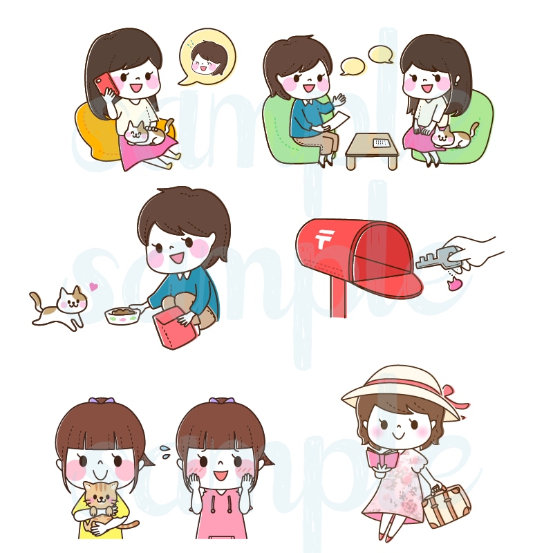 シンプルかわいいイラストお描きします SNSのアイコンやweb素材など、お気軽にご相談ください＾＾ イメージ7