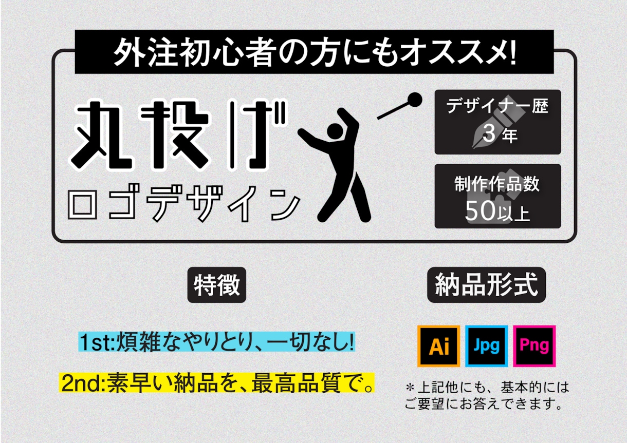 丸投げで、ロゴデザイン致します ロゴ製作外注、どうしていいかわからないあなたへ。 イメージ1