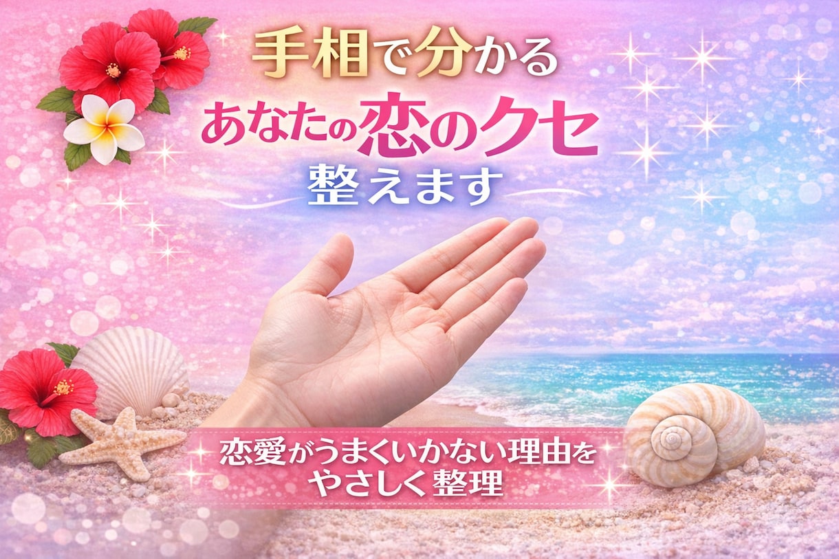 手相で分かるあなたの恋のクセ整えます 恋愛がうまくいかない理由をやさしく整理 イメージ1