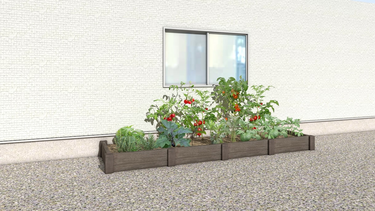 花壇のイメージパース作成します 理想の植栽スペースのお手伝いをします イメージ3