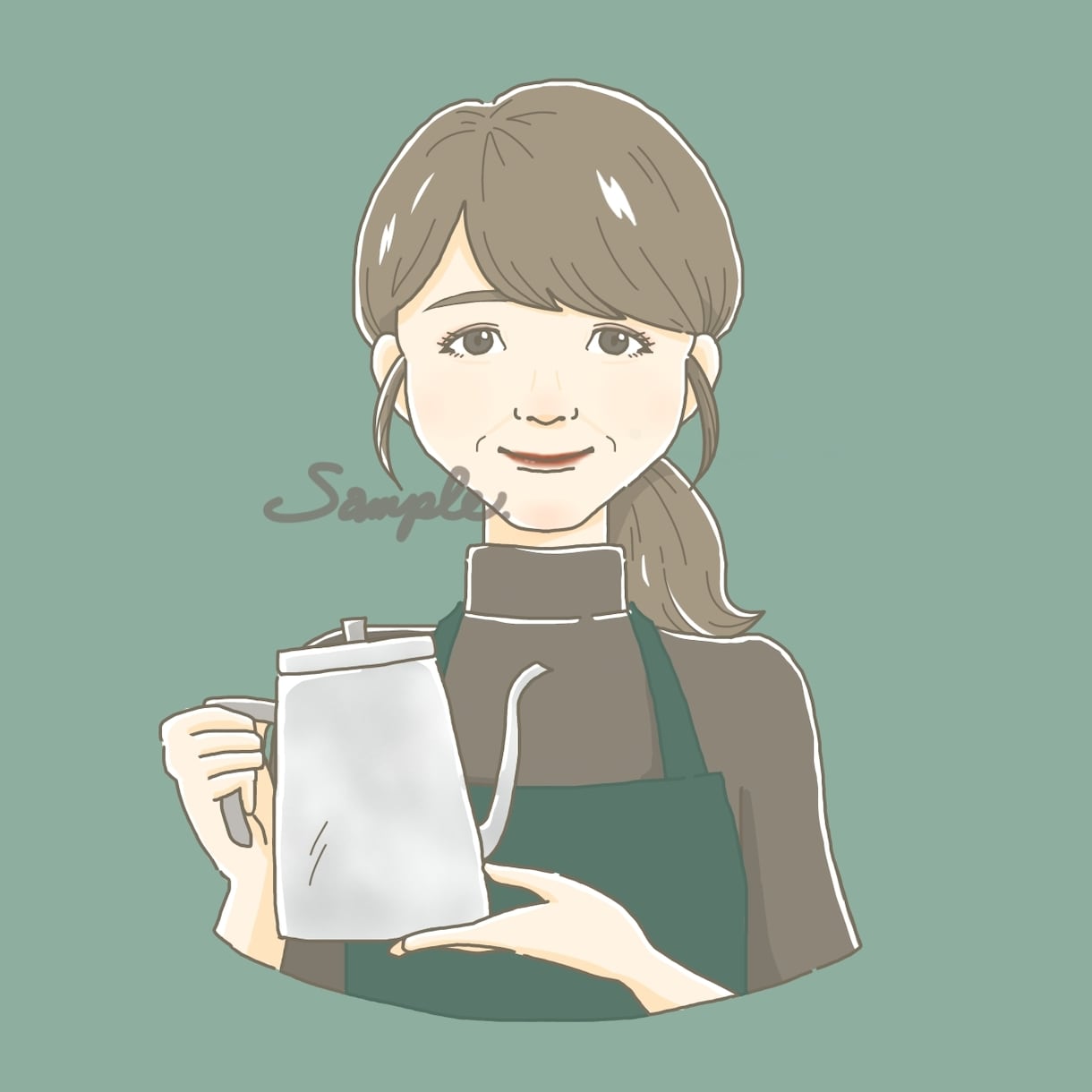 ほどよいおしゃれ感の似顔絵やSNSアイコン描きます シンプルすぎず甘すぎない、ほどよいおしゃれ感のイラストです イメージ7