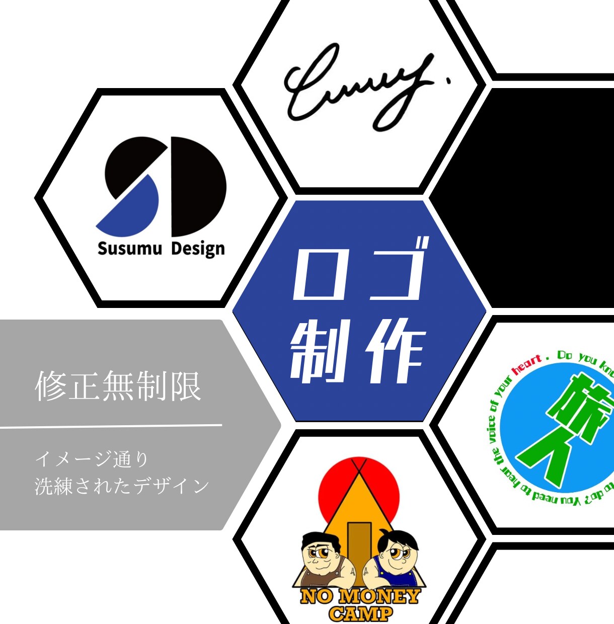 5000円（設定最低価格）でロゴ作ります 修正無制限で希望通りのロゴを製作 イメージ1