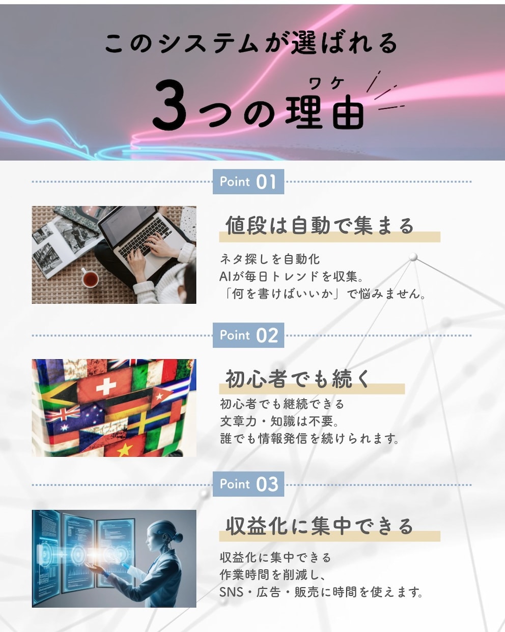 ブログ・SEO記事を自動生成します 毎日更新できる仕組みを構築します イメージ4