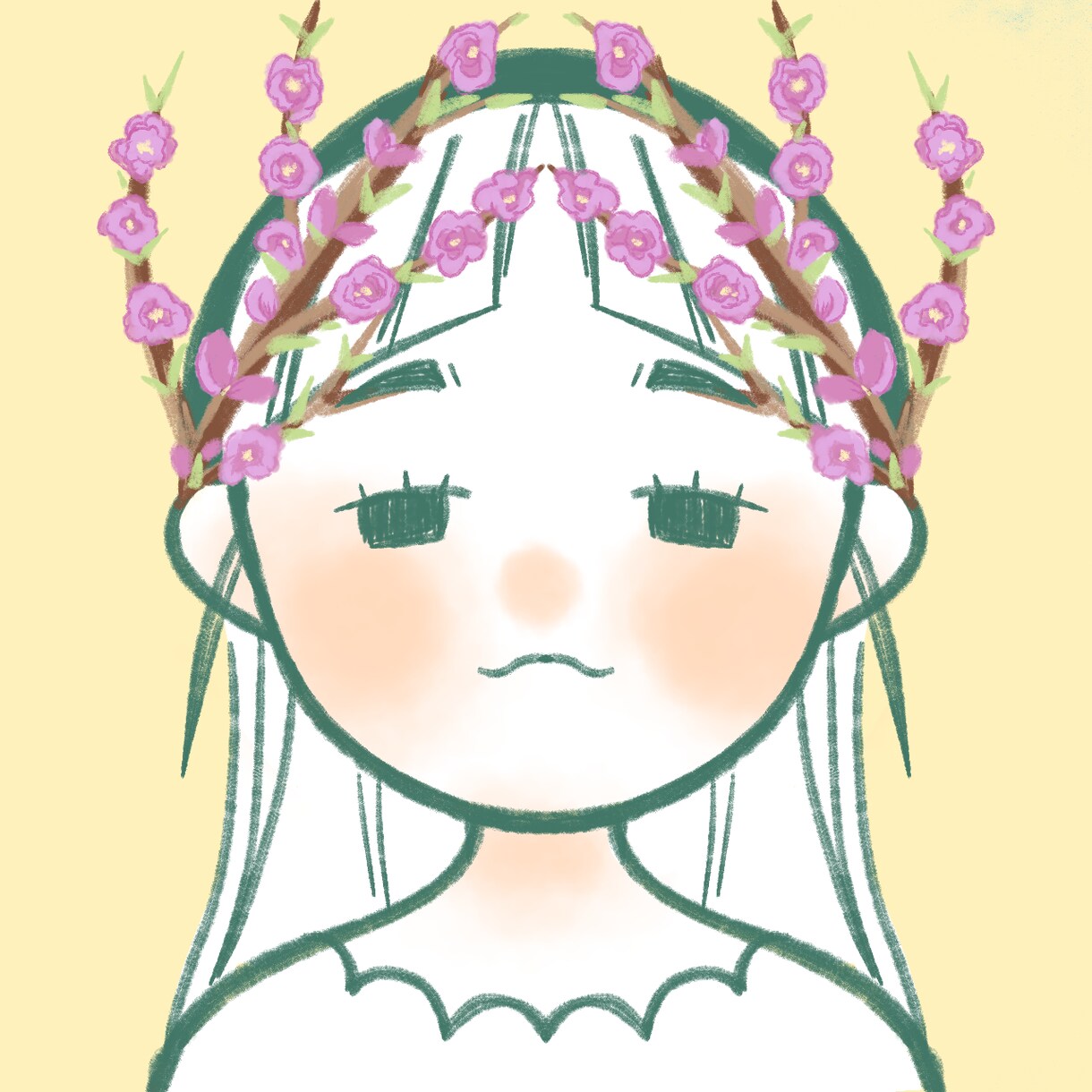 花✕人物のアイコン作成します 華道経験者が花をあしらった似顔絵イラストを作成します。 イメージ4