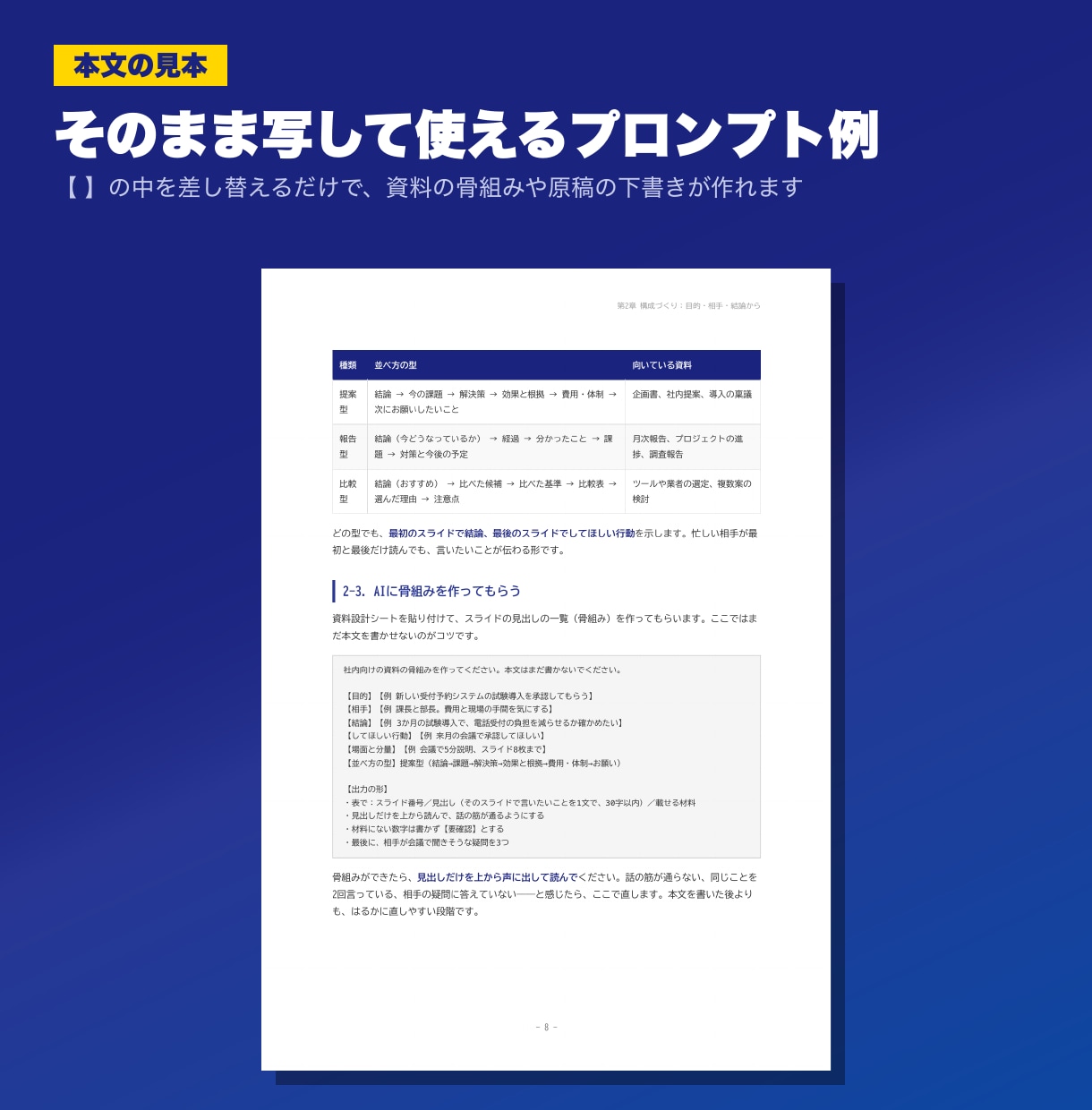 AI資料作成の方法をPDFマニュアルで提供します 構成からスライド化・事実確認までAIで仕上げる イメージ3