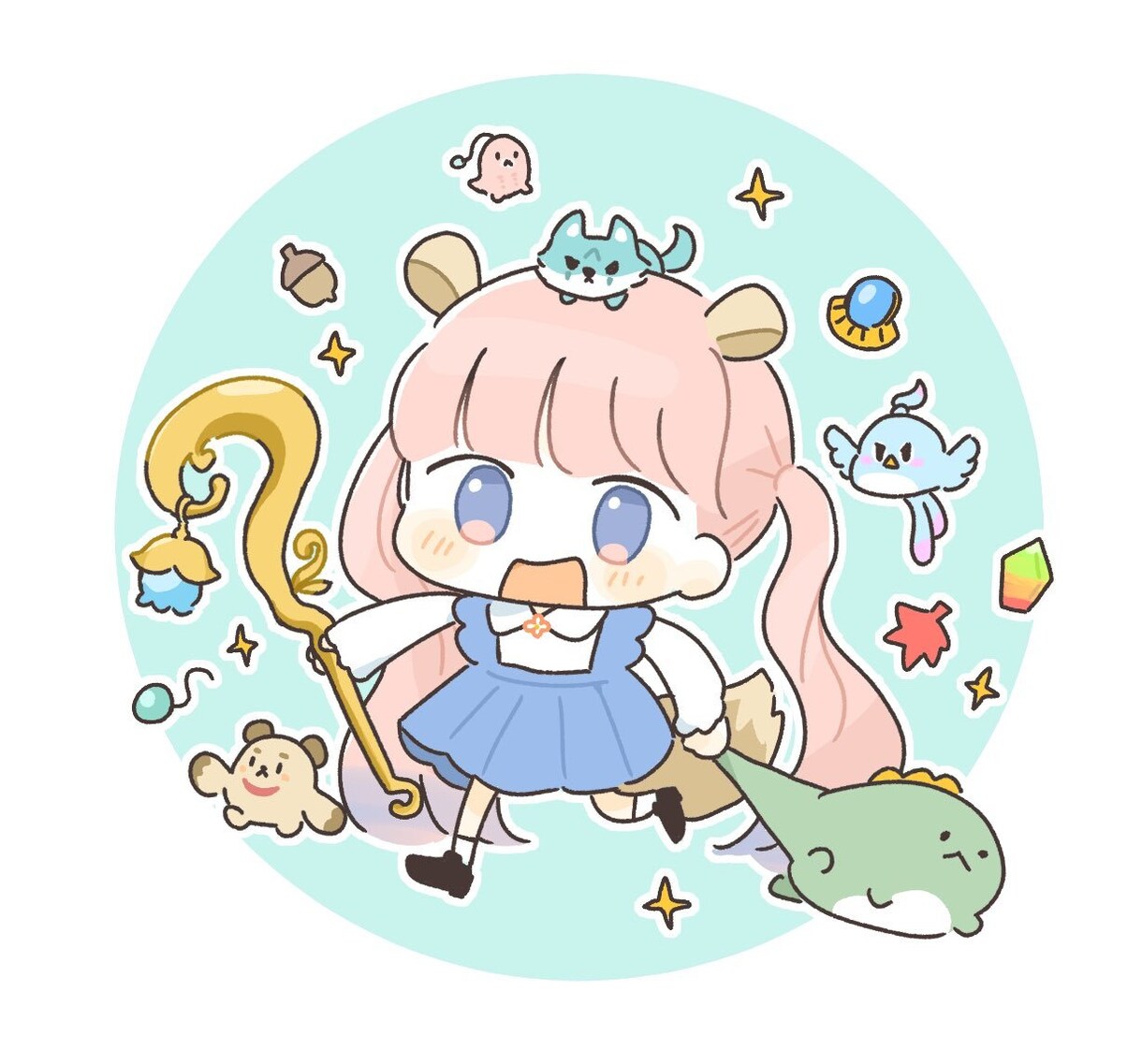 ゆるかわで丁度良いデフォルメイラスト作ります ペットなどなんでも可！ゆるくて可愛いオリジナルのアイコン イメージ4