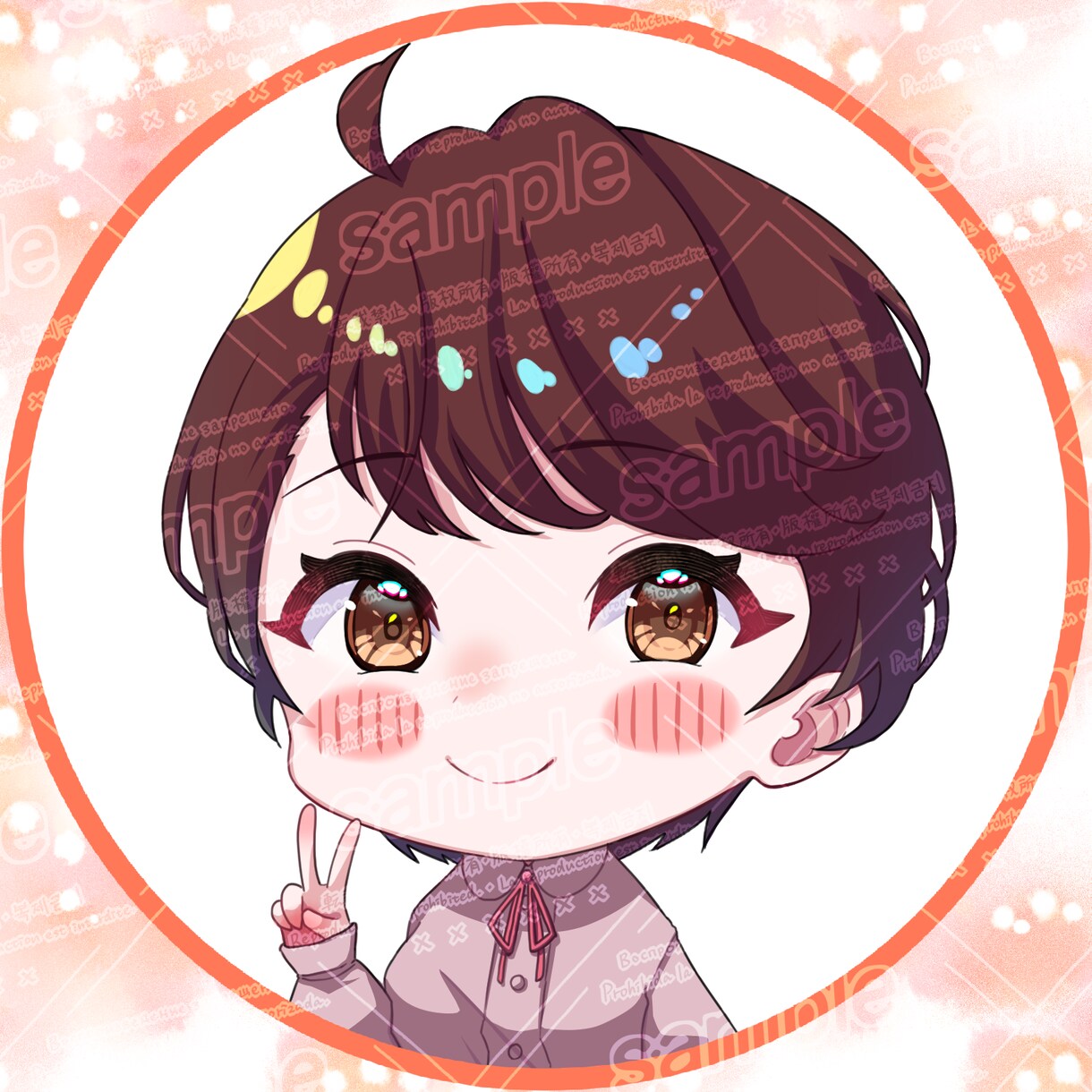可愛くて目を惹くアイコンを描かせて頂きます スムーズなお取引！最短3日で納品可能！ イメージ7