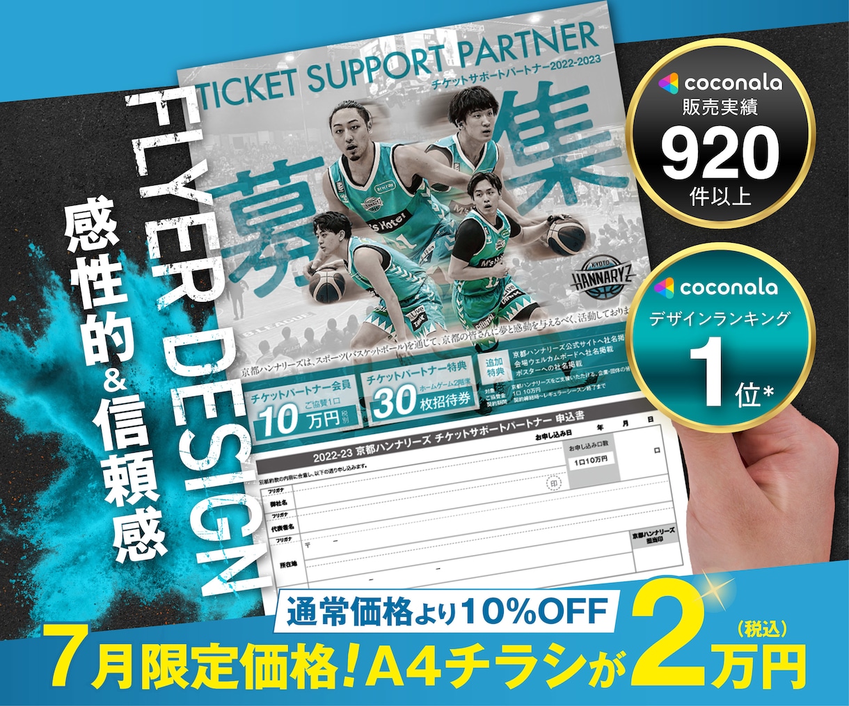 初めての方歓迎！感性的で信頼感あるチラシ作成します チラシ修正無制限、ココナラ評価5.0のPRO認定サービス イメージ1