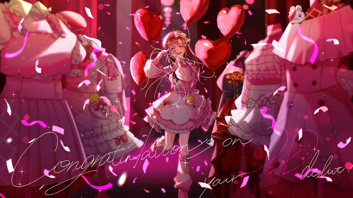 歌ってみたMVイラストや一枚絵、立ち絵を描きます 繊細かつ魅力的な表情が得意です！ イメージ1