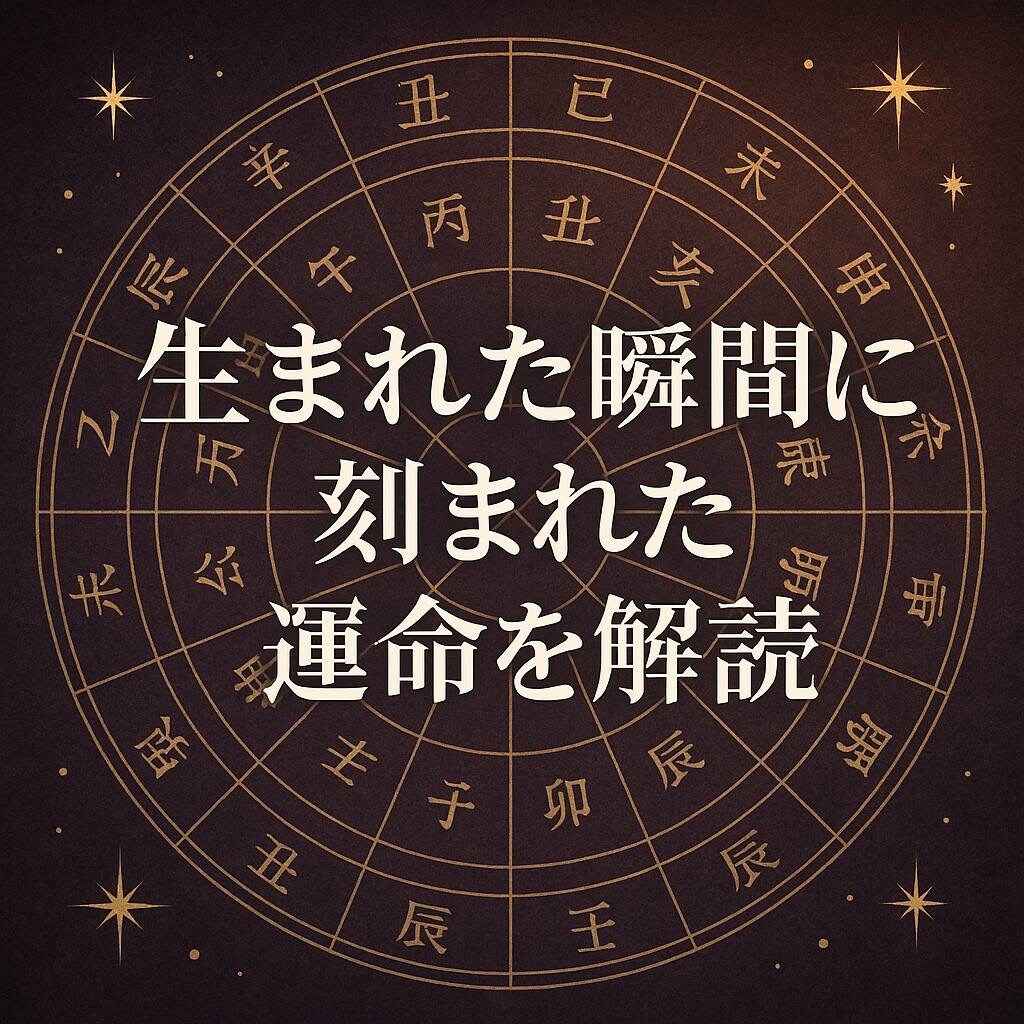 先着3名特別価格:あなたの人生を四柱推命で占います 生まれた瞬間に刻まれた運命を解読 イメージ1