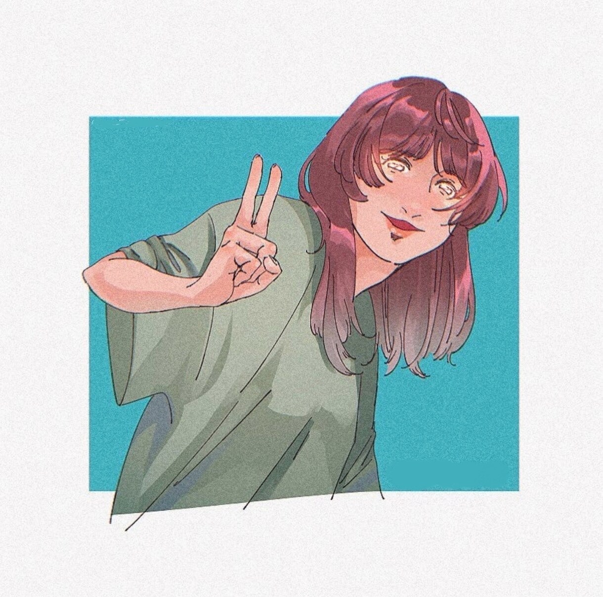 レトロな質感のSNS使用可能イラストを作成します さまざまなご要望や、ご相談など対応可能です:) イメージ5
