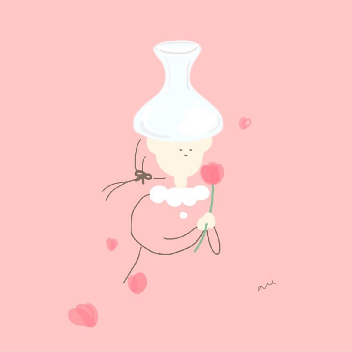 ゆるい乗っけた人たち⌇個性的なアイコン描きます あなたの好きなものを乗っけちゃおう！背景色違い何枚でも無料◎ イメージ7