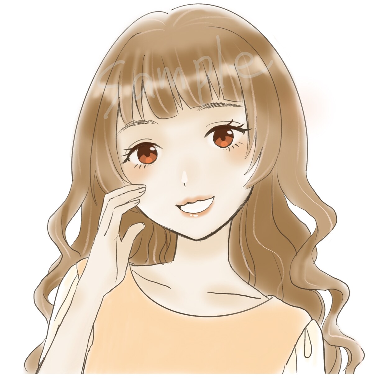 ゆるふわナチュラルなSNSアイコンお描きします 手描き感のある、やさしい雰囲気のイラスト イメージ2