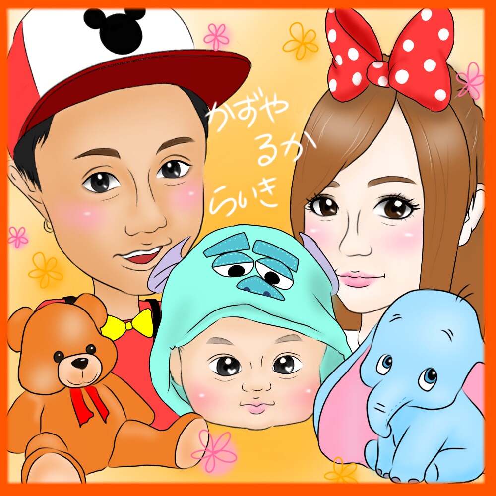 安くデジタル似顔絵描きます お祝いやプロフィール画像に！融通ききます^^* イメージ2