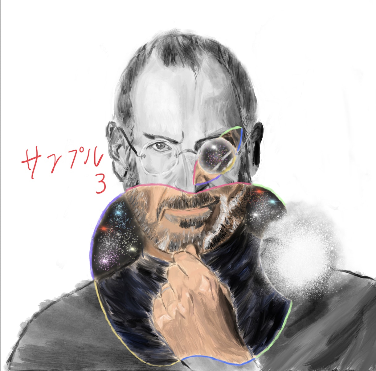 油絵風の似顔絵を描きます モノクロ又はカラーのリアルな絵を制作します。 イメージ3