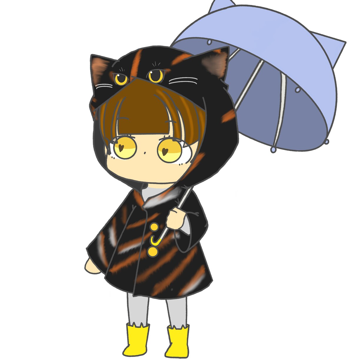動物を身につけるゆるいミニキャラアイコン作成します 猫やうさぎなど動物と合体！！ゆるゆるっとかわいい！ イメージ4