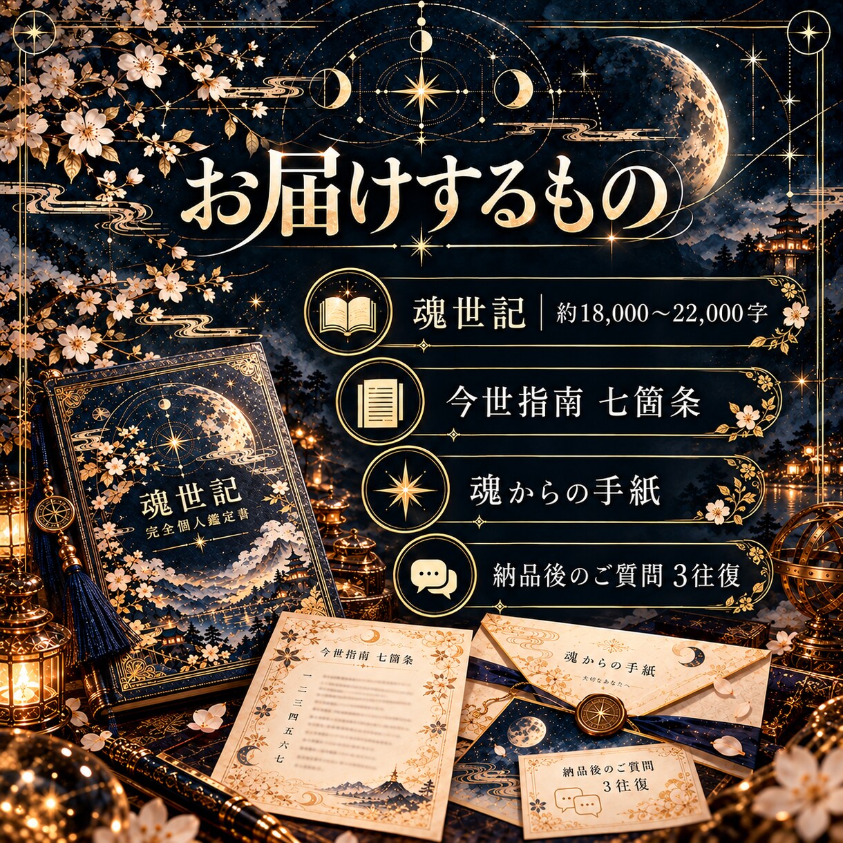 前世から人生全体と今世のテーマを総合鑑定します 性格・才能・仕事・恋愛・人間関係まで深く読み解きます イメージ9