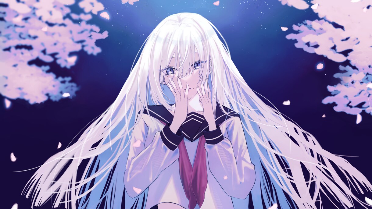 SNSアイコン・動画イラストなど制作致します 綺麗で儚いイラストならお任せください✨ イメージ6