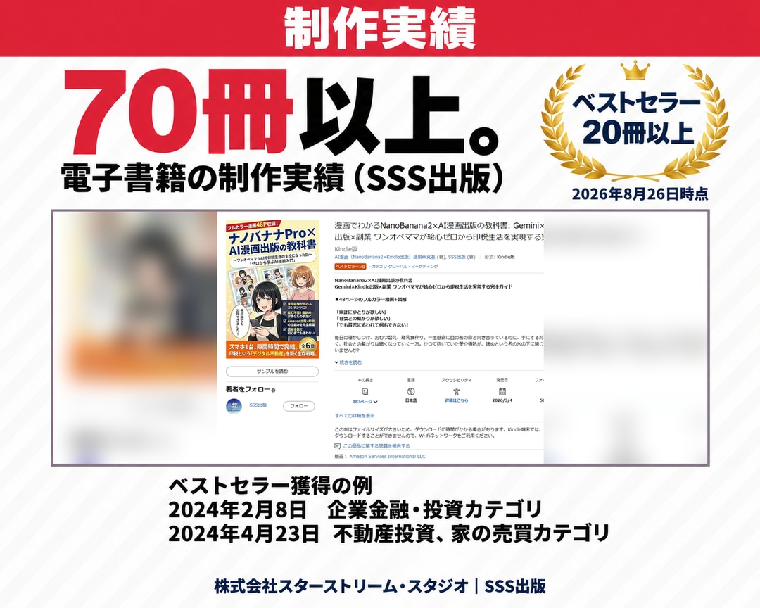 丸投げOK。Kindle出版をプロ作家が代行します 漫画、紙書籍も可。Amazon広告で書籍を自動集客の入口に イメージ6