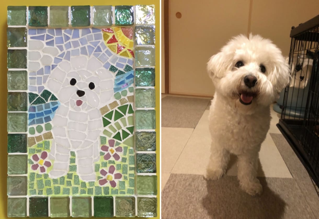 お気に入りをモザイクアートに作成いたします ♡可愛いペットを色褪せないモザイクアートに！ イメージ4